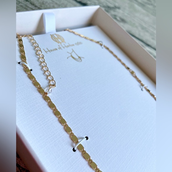 New, In box. Beautiful golden chain necklace. Adjustable length. - Picture 2 of 9